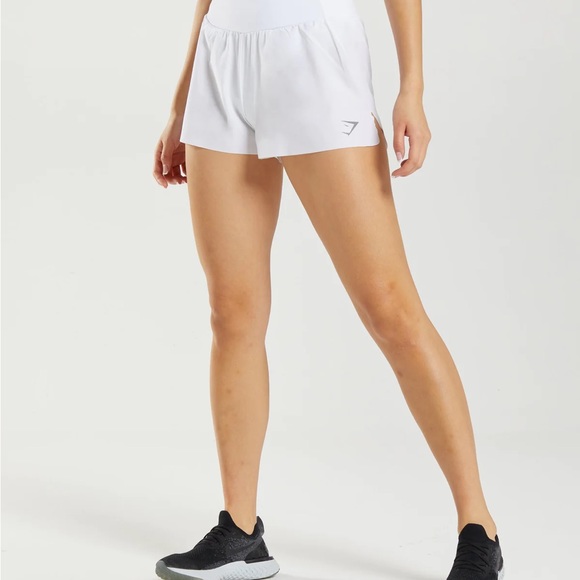 Gymshark Pants - Gymshark white shorts size Medium